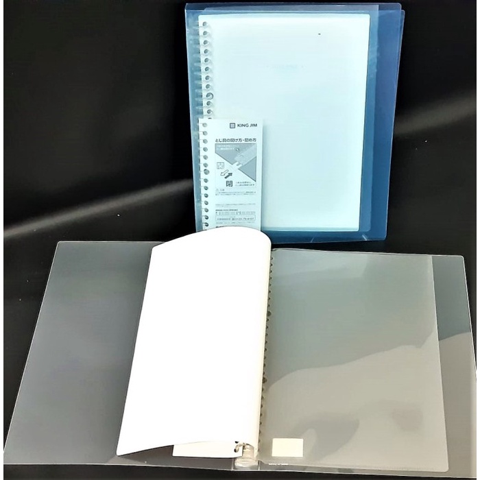 

MAP BINDER NOTE LOOSE LEAF B5 KING JIM RING PLASTIK 26 RING TRANSPARAN