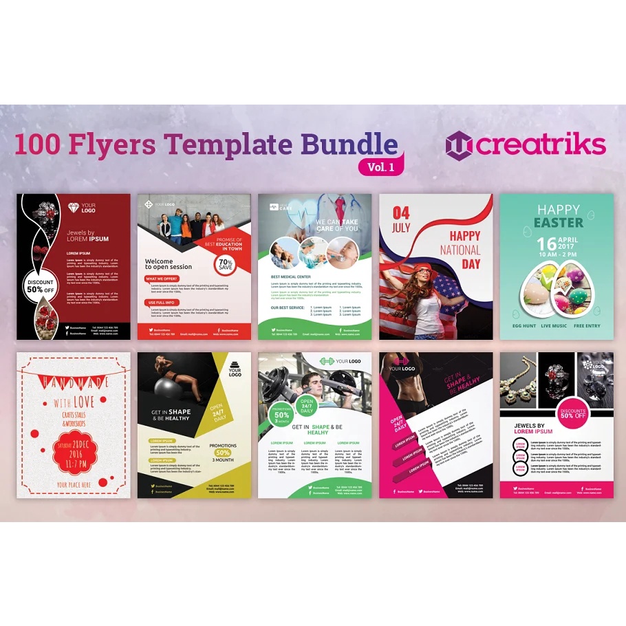 100 Awesome Flyer Templates