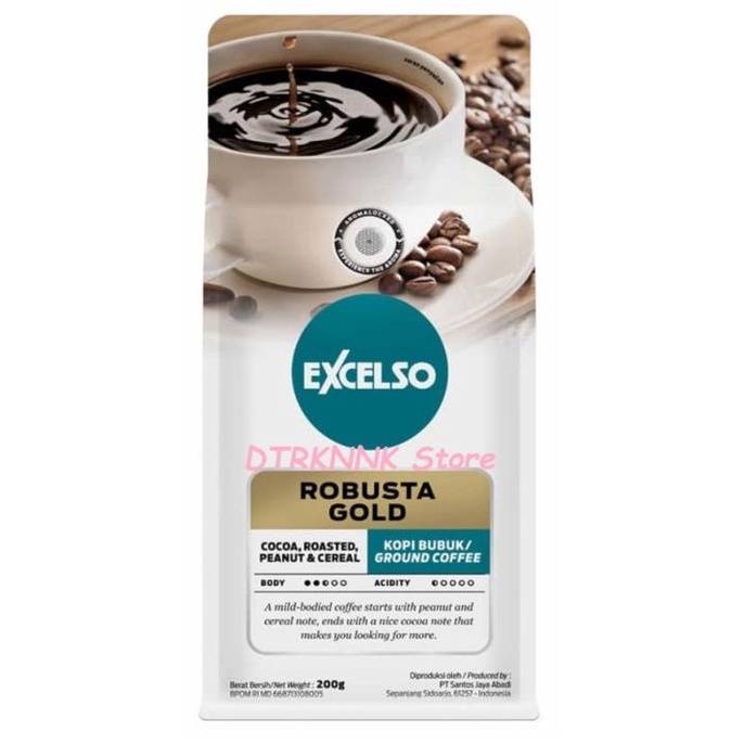 

[BISA COD] EXCELSO Kopi ROBUSTA GOLD 200 gram