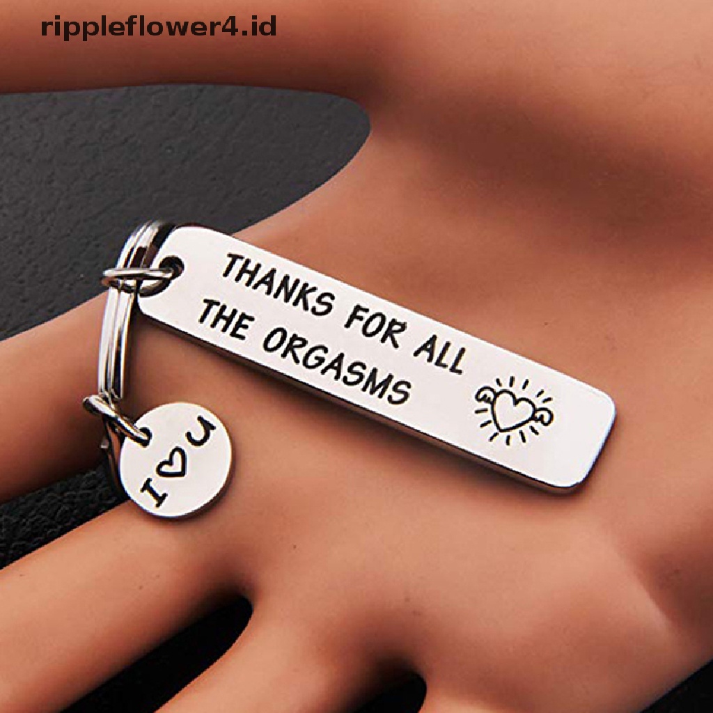 {rippleflower4.id} Thank for All The Orgasms I Love You Gantungan Kunci Couple Gantungan Kunci Perhiasan Hadiah~