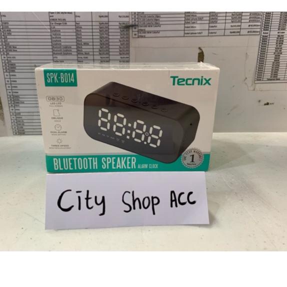 Harga Termuraah SPEAKER BLUETOOTH TECNIX SPK-B014 BLUETOOTH SPEAKER WITH CLOCK