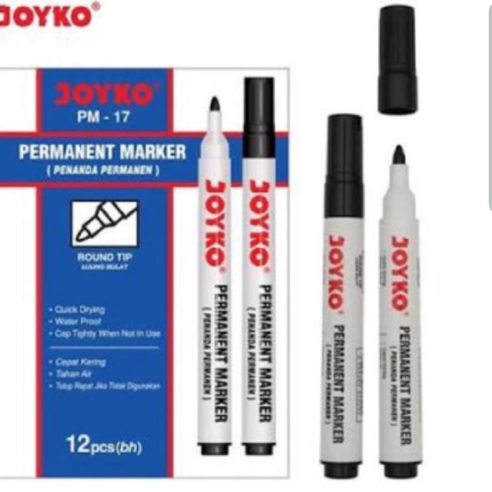 

[N-27 »] Spidol Permanent Marker PM-17 Joyko (Pcs)-paling laris