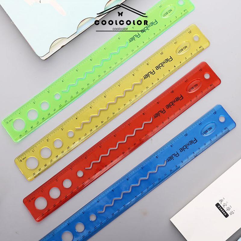 COD❤️30cm Penggaris Lunak Dilipat Portabel Flexible Ruler Alat tulis- cl
