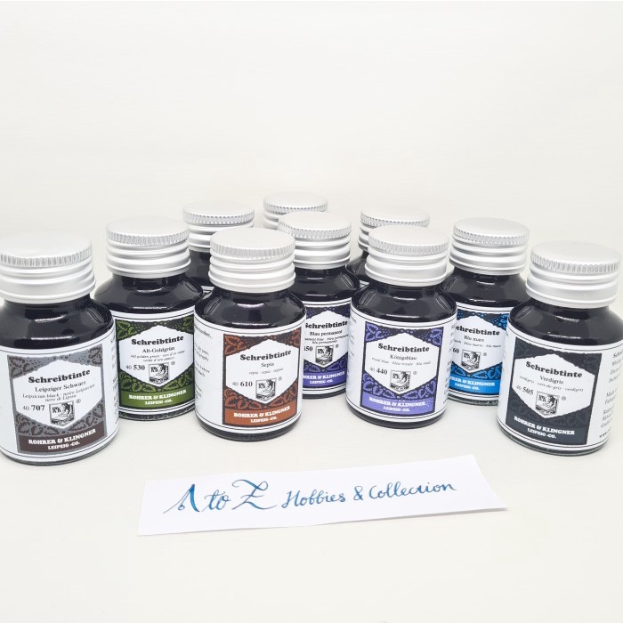 

Tinta Rohrer & Klingner 50Ml Bottle Fountain Pen Ink Tinta Refill Not Parker