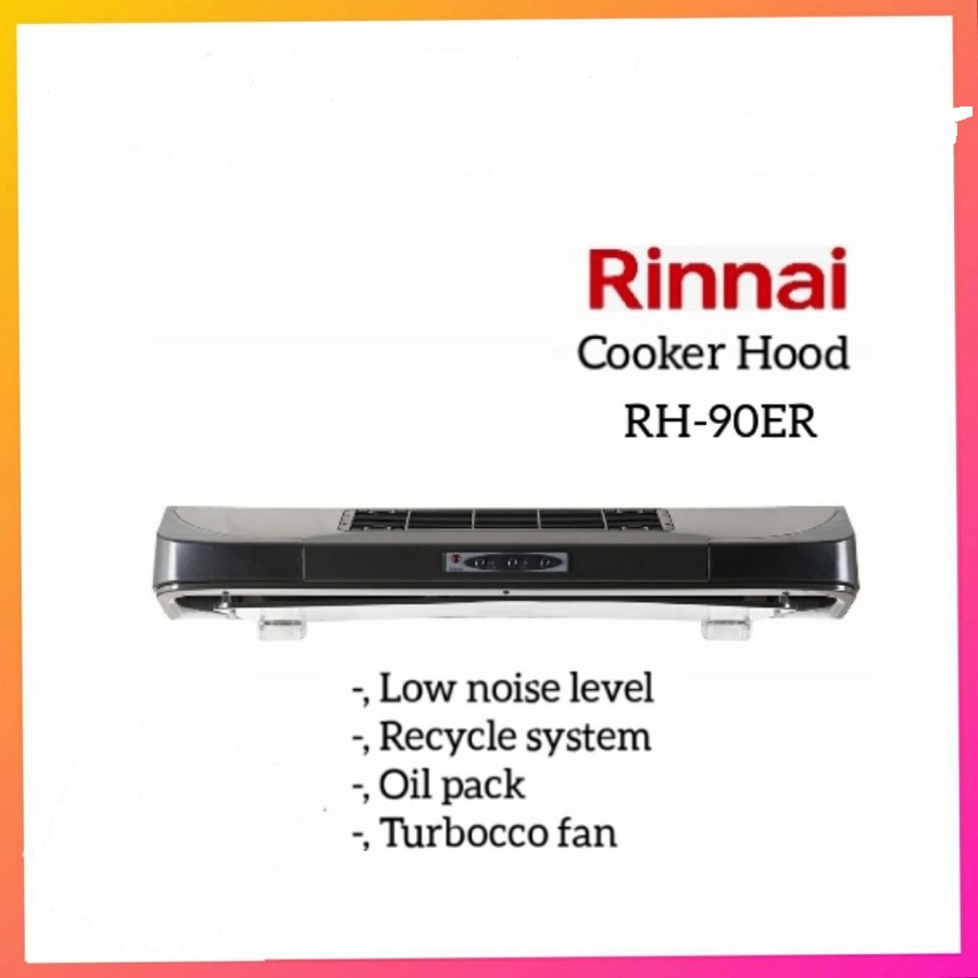 Penghisap Asap Dapur Rinnai RH-90ER Cooker Hood Rinnai RH90ER 90cm