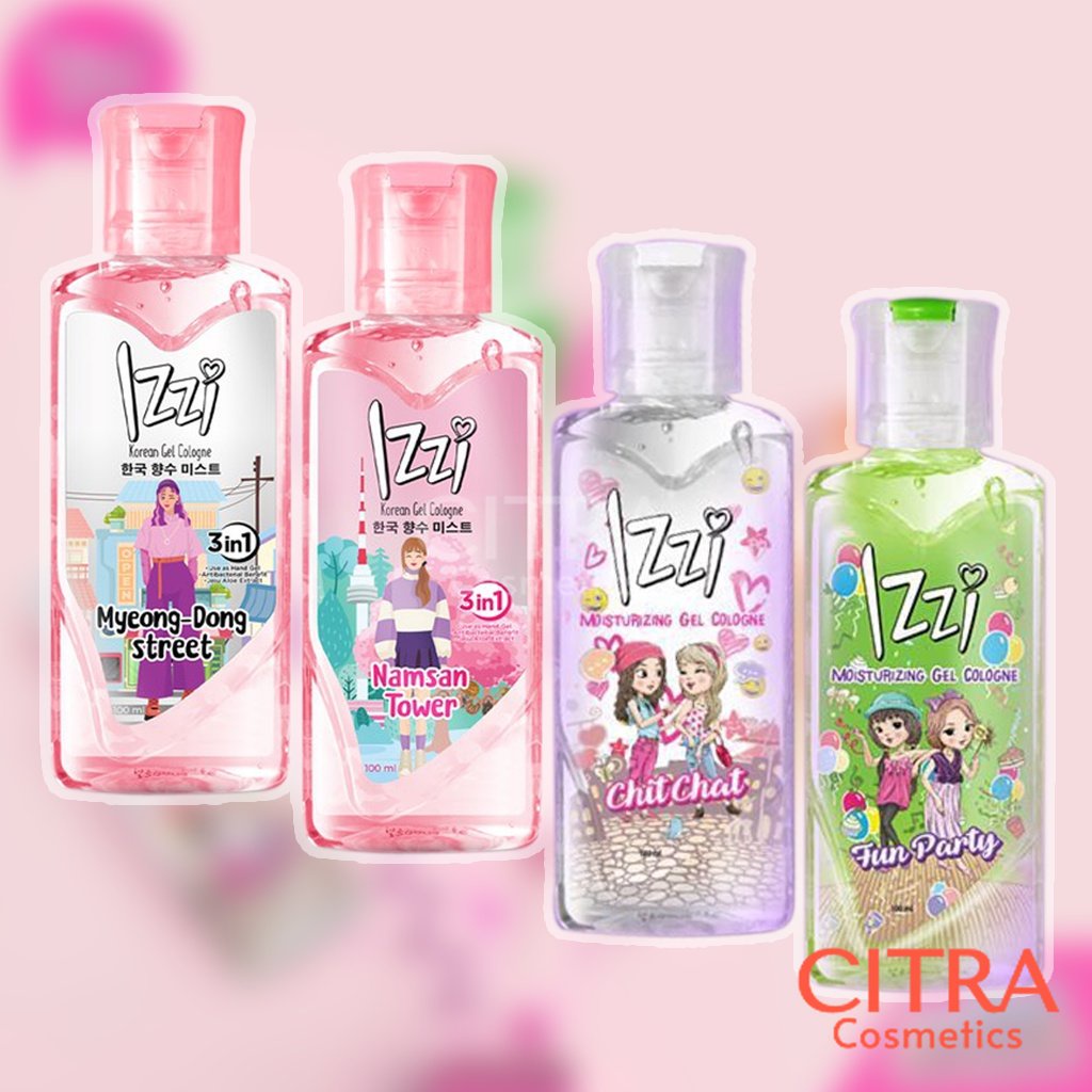 Citra Cosmetic - IZZI Korean Gel Cologne - Moisturizing Gel Cologne 100ml - Myeongdong Street / Nams