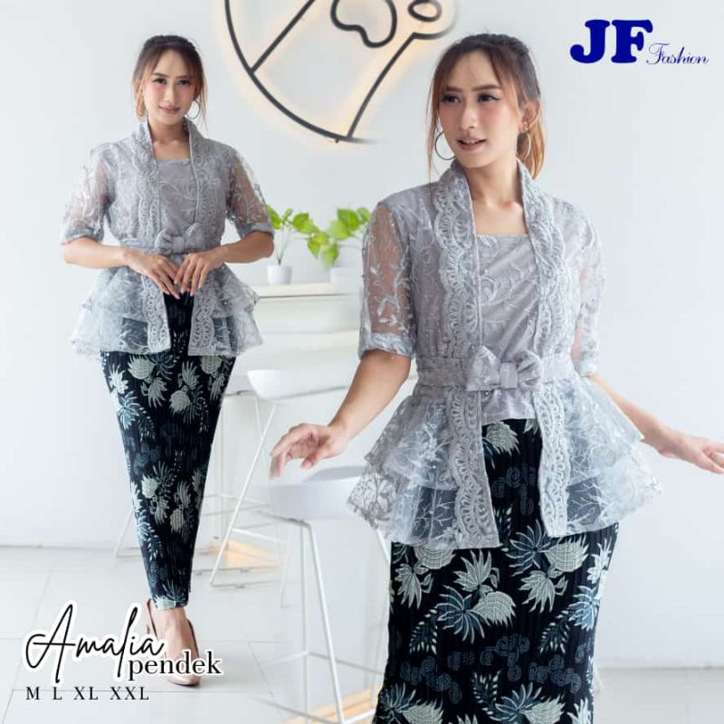 Kebaya kutubaru tulle//kebaya tulle modern//kebaya pesta modern//kebaya pendek