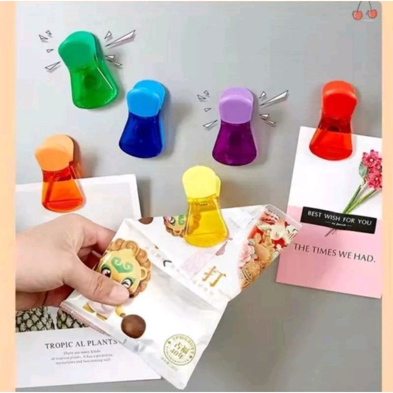 JEPITAN SNACK MAGNET TEMPEL KULKAS  MAGNET SEALING CLIP REFRIGERATOR STICKER