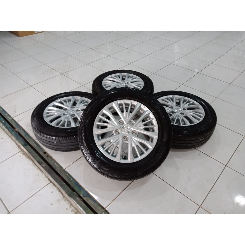Velg Bekas Murah Oem all New Suzuki Ertiga Ring 15 Baut 5x114 + Ban 185 65 R15
