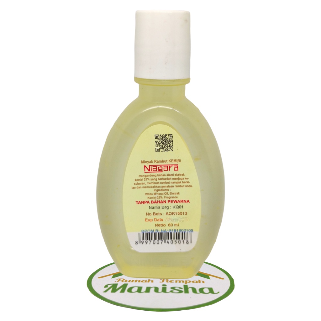 Minyak Rambut Kemiri NIAGARA PUTIH PREMIUM High Quality 60ml