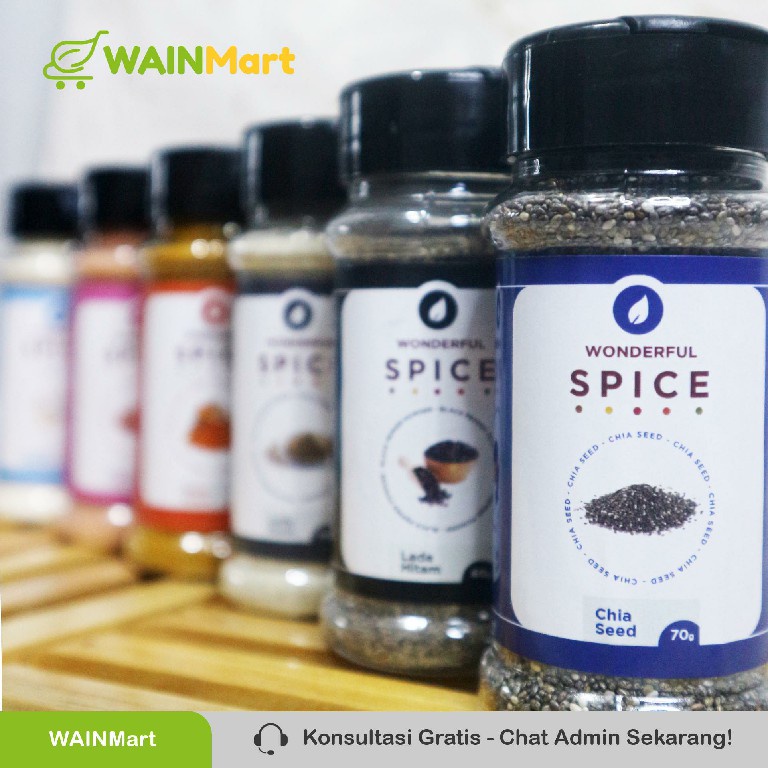 PREMIUM Bumbu Dapur Bubuk Lengkap Rempah Organik Premium Halal Instan Bumbu Rempah Bubuk Terlengkap Bawang Putih Garam Himalaya Bubuk Kunyit Lada Hitam Lada Putih Chia Seeds Bubuk Kunit