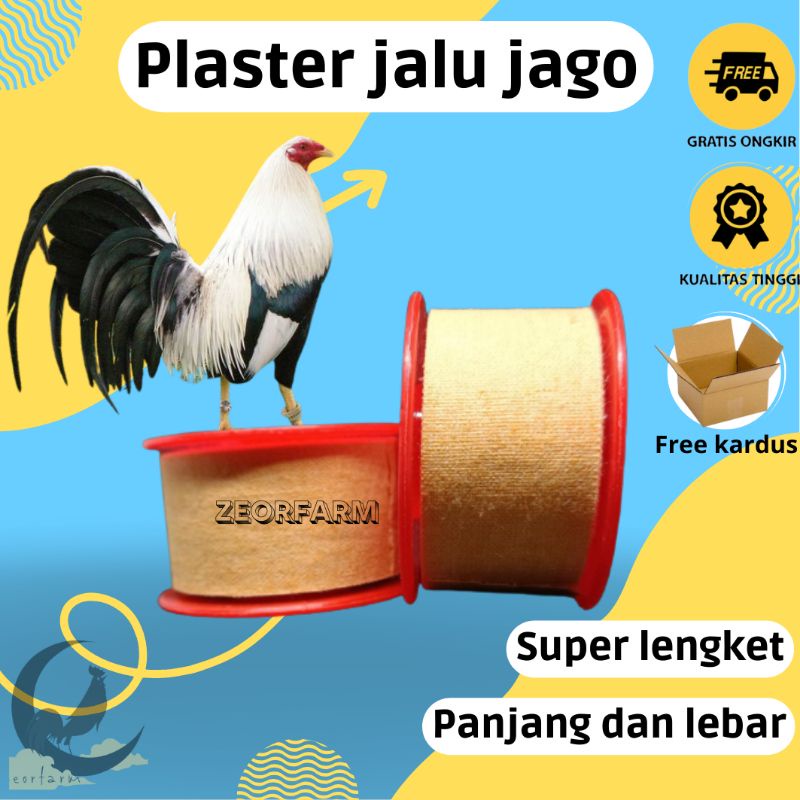 plaster jalu ayam panjang super lengkat tidak keras zeorfarm