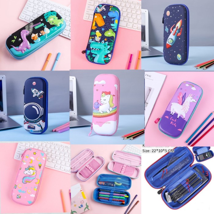 

Tempat Pensil Tempat Pensil Kotak Pensil 3D Unicorn Hardtop Pencil Case
