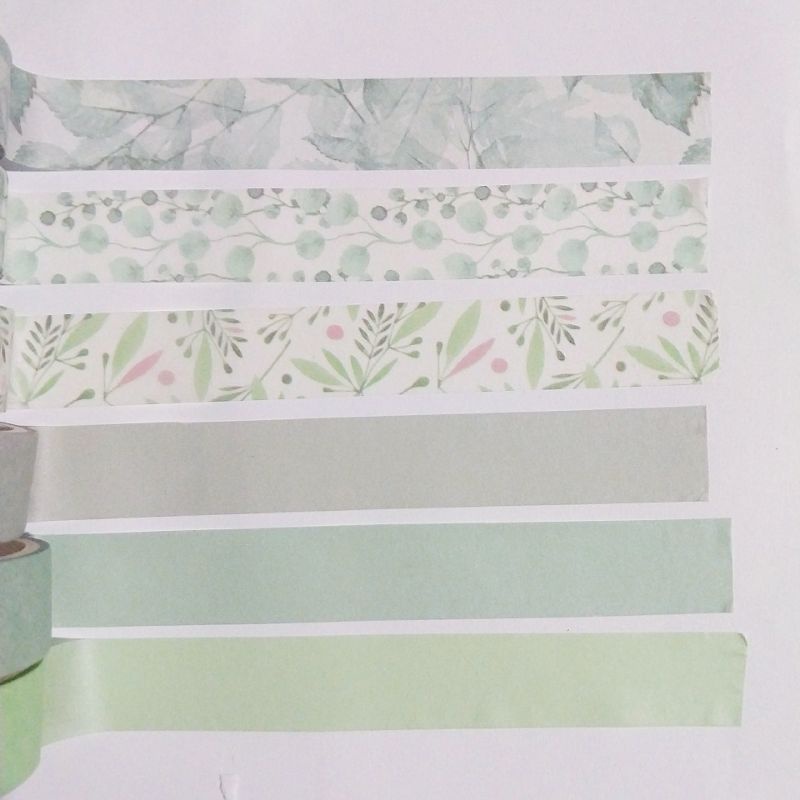 

washi tape sample green edition