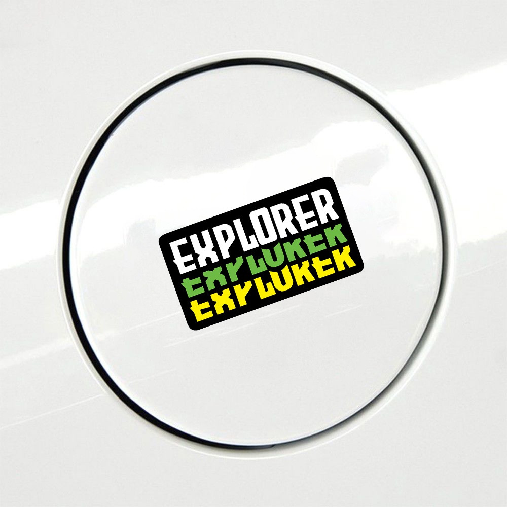 Explorer Offroad Extreme Adventure Off Road Kendaraan SUV Jendela Mobil Kaca Depan Pintu Mobil Personalisasi Stiker Reflektif Motocross Berkemah Luar Ruangan Stiker Dekoratif Tahan Air