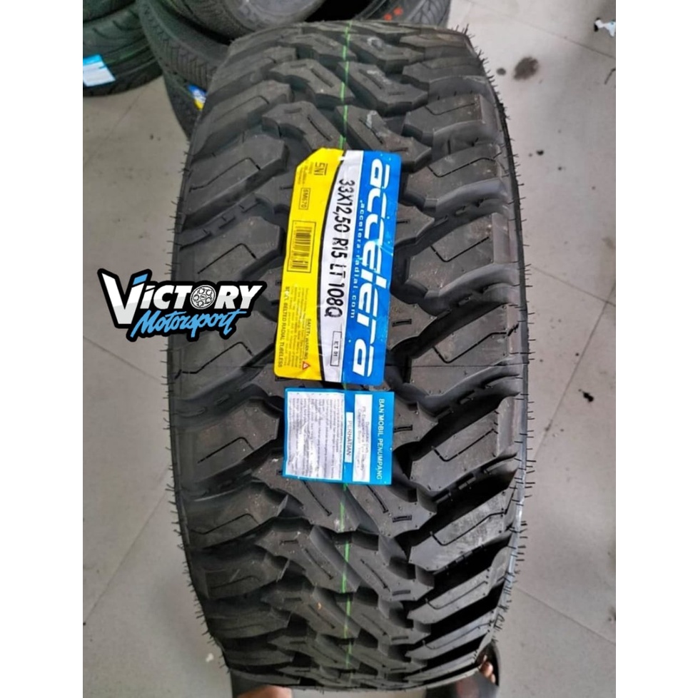 Ban Mobil Offroad 33x12,50 R15 Merk Accelera MT-01 Ring 15 Ban Mobil Catok Offroad BAN MOBIL TAHUN T