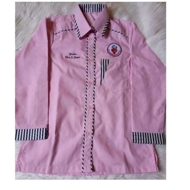 Siap Kirim GRATIS BORDIL NAMA DAN LOGO/Beli 20 free 1/kemeja dokter kemeja bidan kemeja perawat keme