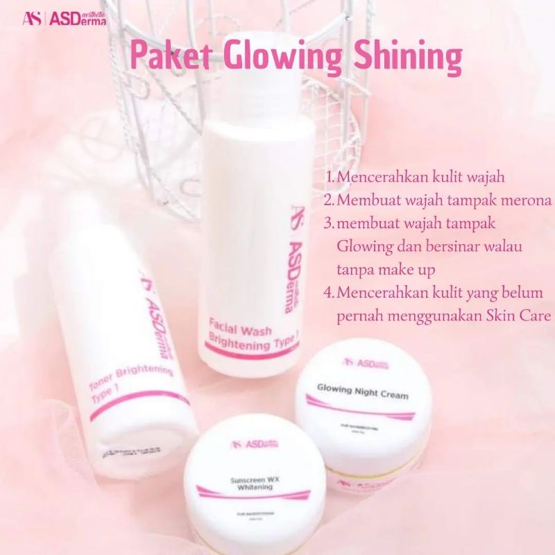 Paket Glowing Shining Asderma