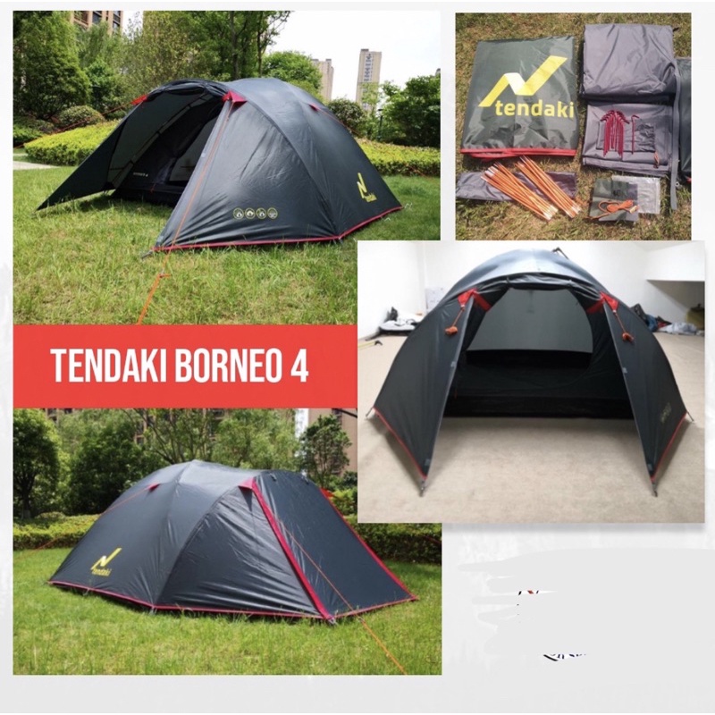 TENDAKI BORNEO 4 TENDA BORNEO 4 MIS TENDA KELUARGA CAMPING
