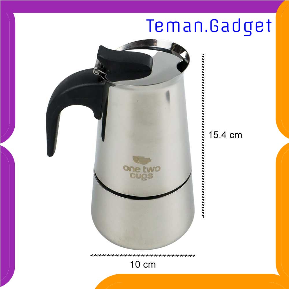 TG - DPR One Two Cups Espresso Coffee Maker Moka Pot Teko Stovetop Filter - Z21