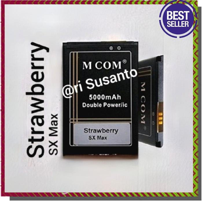 Acc Hp Baterai Mcom Strawberry Sx Max Double Power 5000Mah