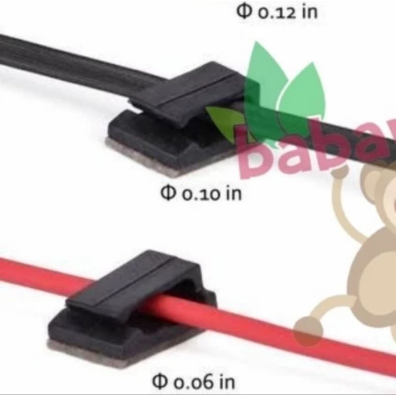 Cable clip kecil clamp cord holder penjepit kabel manajemen pengatur