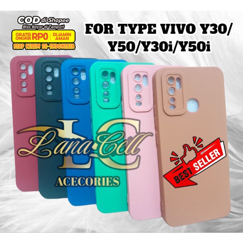 SoftCase ProCamera VIVO / Y30 / Y50 / Y30i / Y50i Selicon Macaron Full Cover Bahan Karet