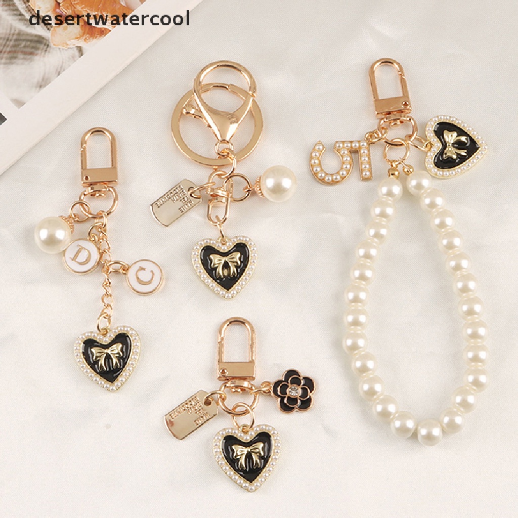 Deid Indah Gantungan Kunci Fashion Mutiara Cinta Bunga Keyring Geometris Gantungan Kunci Trendi Tas Liontin Ch Untuk Wanita Hadiah Aksesoris Martijn