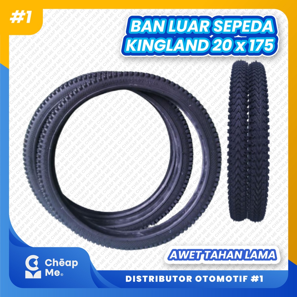 Ban LUAR Sepeda 20 x 1.75 Ban luar 20 x 175 KINGLAND MINI, SELI, BMX / Ban Luar Kingland 20 x 1.75 /