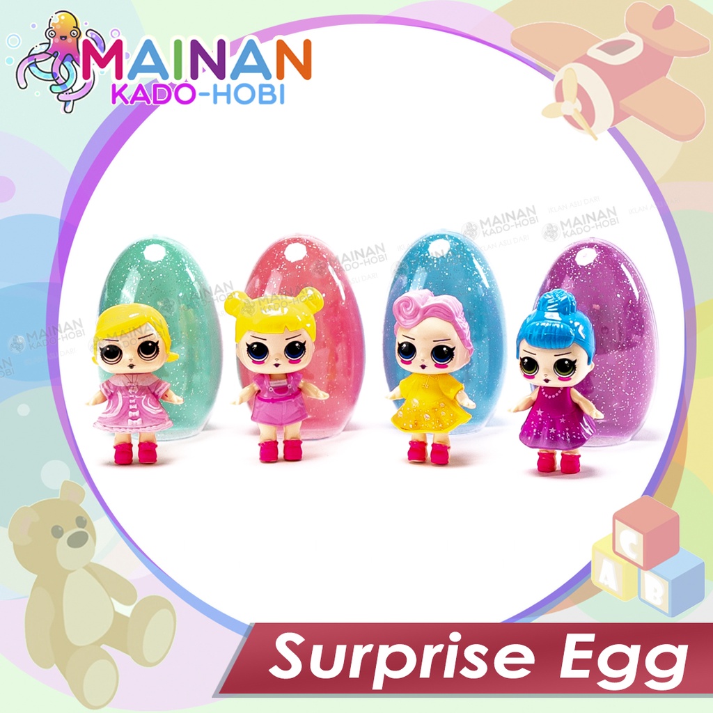 MAINAN ANAK EDUKASI SURPRISE EGG TELUR KARAKTER LOL