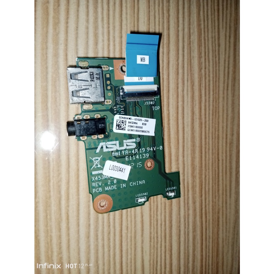 Port USB Laptop Asus X453  X453M X453S