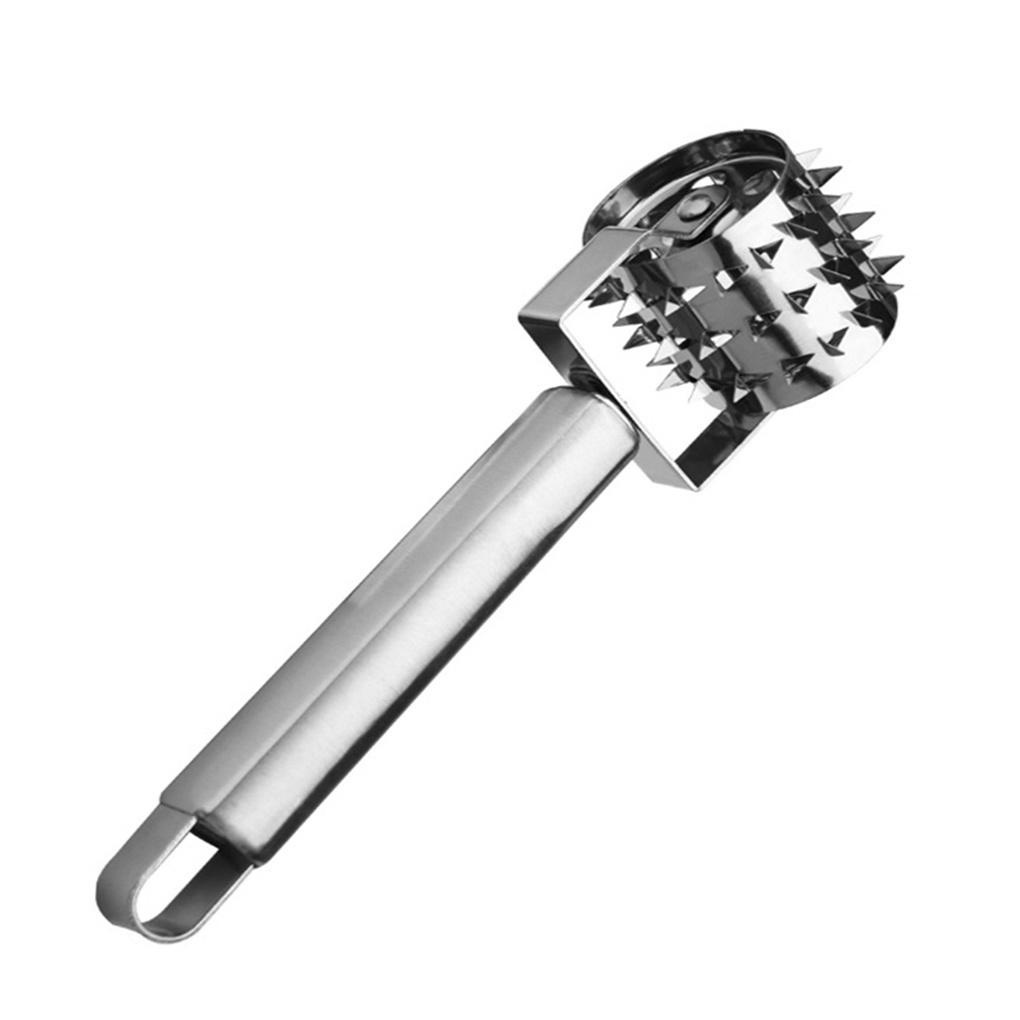 Meat Tenderizer Roller Stainless Steel Rolling Hammer Untuk Steak Ayam Babi