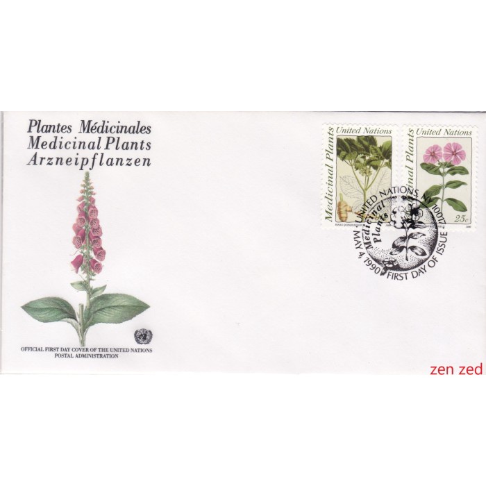 

A405 Prangko United Nations 1990 Medicinal Plants 1 Pcs