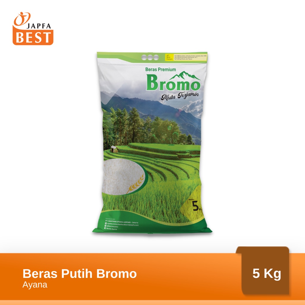 Beras Putih Merk Bromo Ayana 5kg