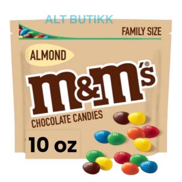 

M&M'S ALMOND FAMILY SIZE 10 oz | 283 gr COKLAT MNM | CHOCOLATE M&M