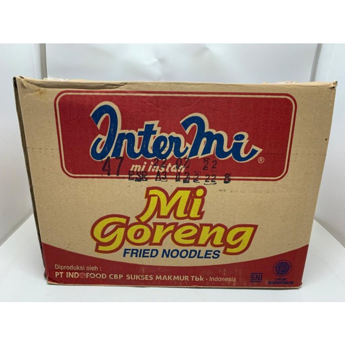 

MIE INSTANT INTERMIE GORENG DUS 40 PCS X 60 GRAM ALL VARIANT