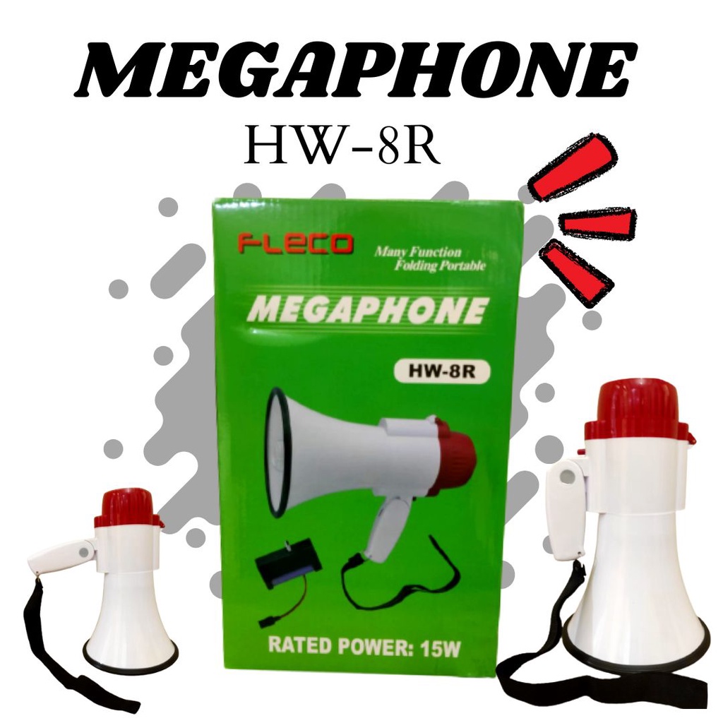 TERLARIS - TOA Megaphone Fleco HW-8R Rechargeable /Fleco HW - 8R