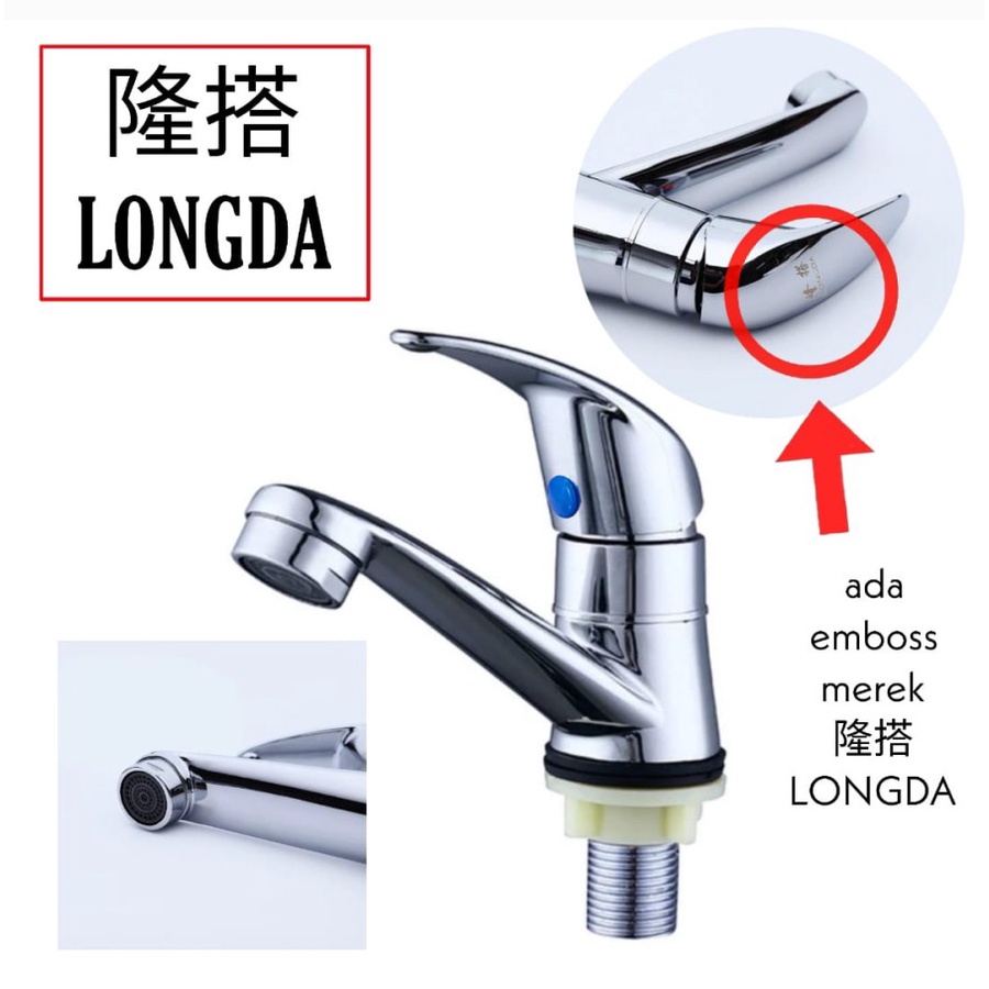 Keran Kran Wastafel /Cuci Tangan / Basin Faucet LONGDA