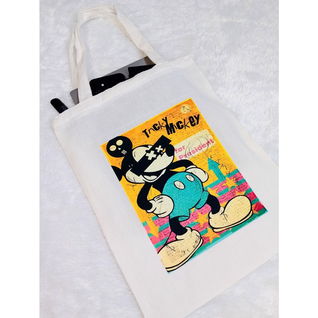 Totebag Tas Tote M1CK3Y MOUSE Tote bag premium Totebag zipper totebag velcro Termurah