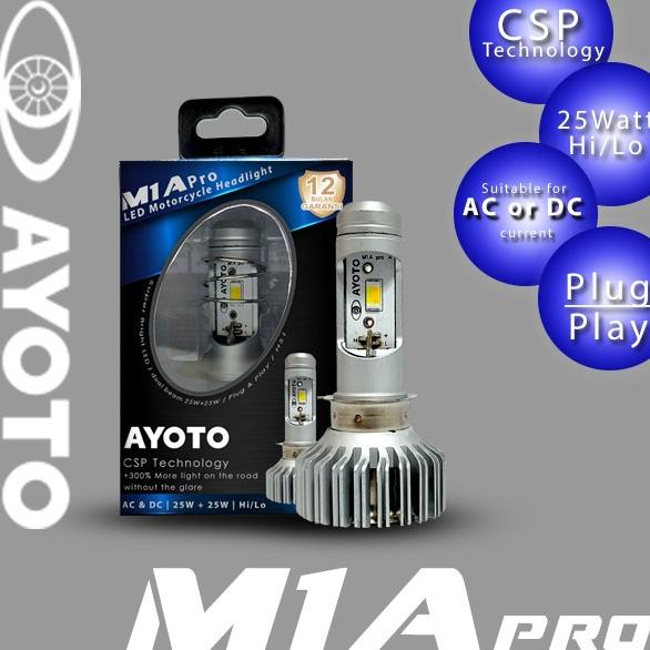 Ayoto M1A Pro Lampu Motor Bebek Dan Matic Socket H6