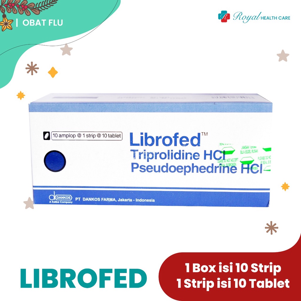 LIBROFED STRIP 10 Tablet Mengurangi Batuk, Pilek dan Bersin-bersin