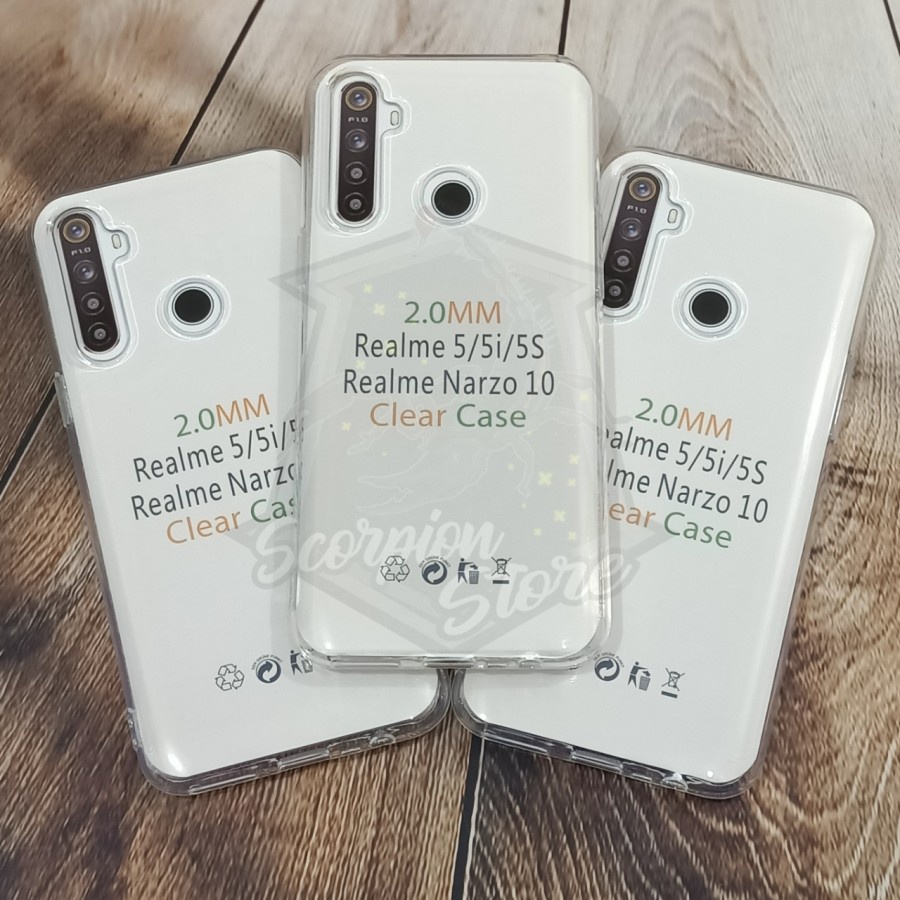 REALME 5 5I 5S 5 PRO CLEAR CASE 2MM TPU HD SILIKON SOFTCASE BENING