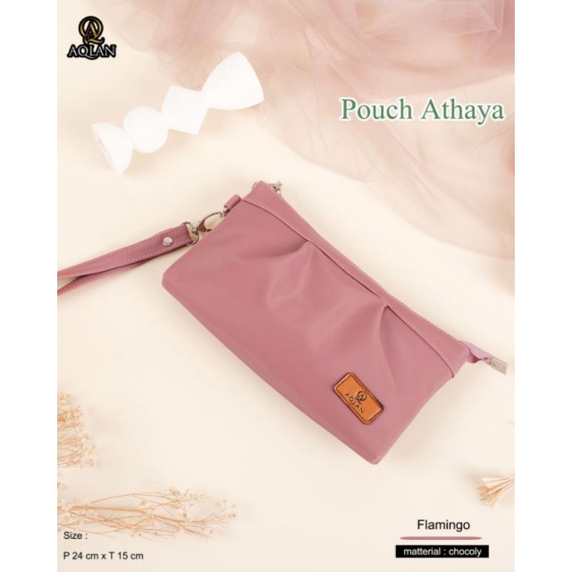 POUCH ATHAYA DOMPET HP BY AQLAN BAHAN CHOCOLY ANTI AIR WATERPROOF PREMIUM