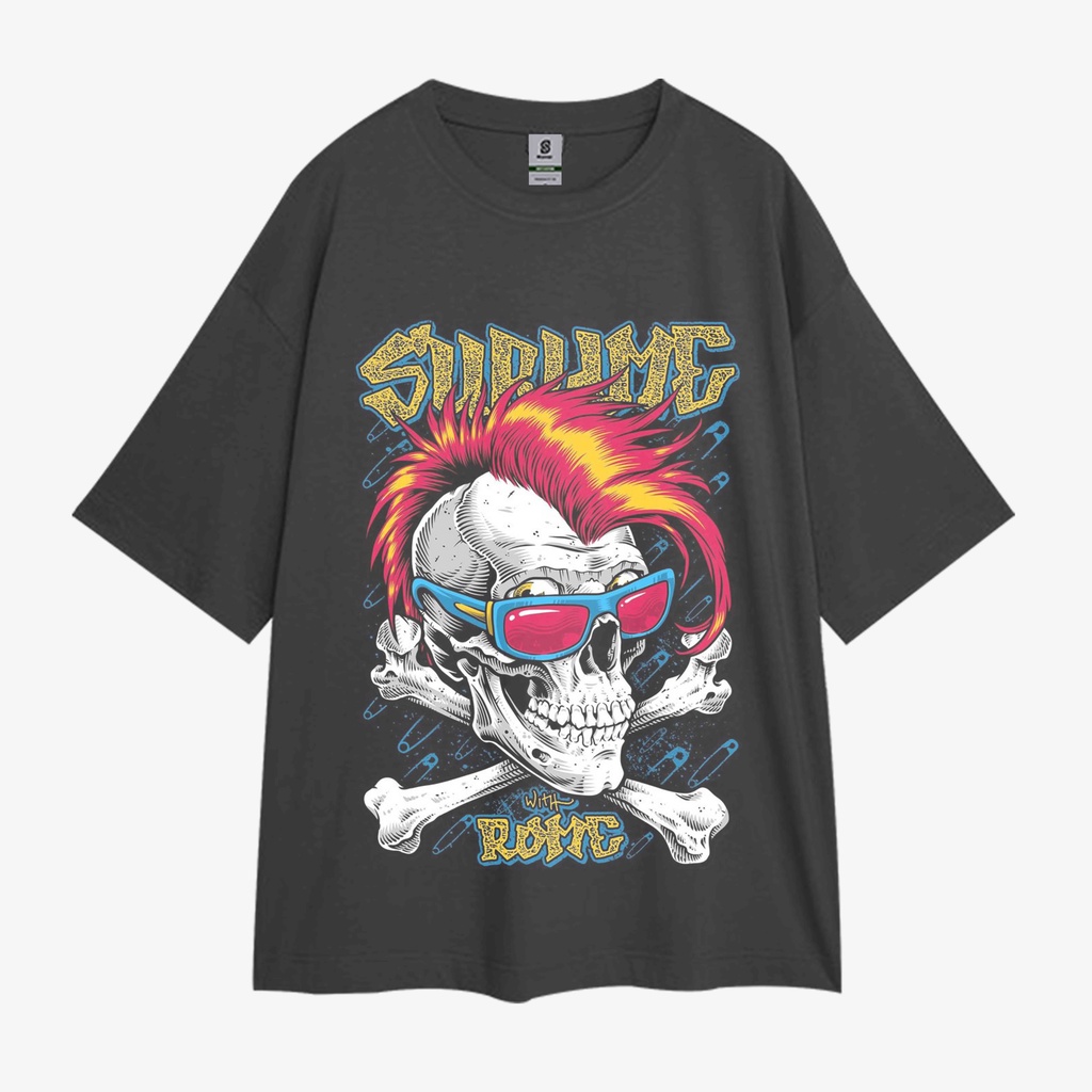 Kaos Sublime Vintage Style Oversize Tee T-shirt