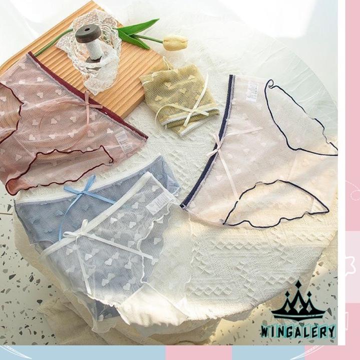 WINGALERY Celana Dalam Wanita high quality lace import CD sexy Fit to L 2033