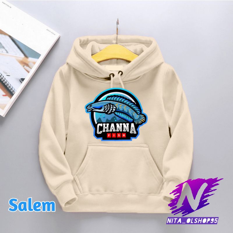 hoodie anak chana fish sweater gambar ikan chana