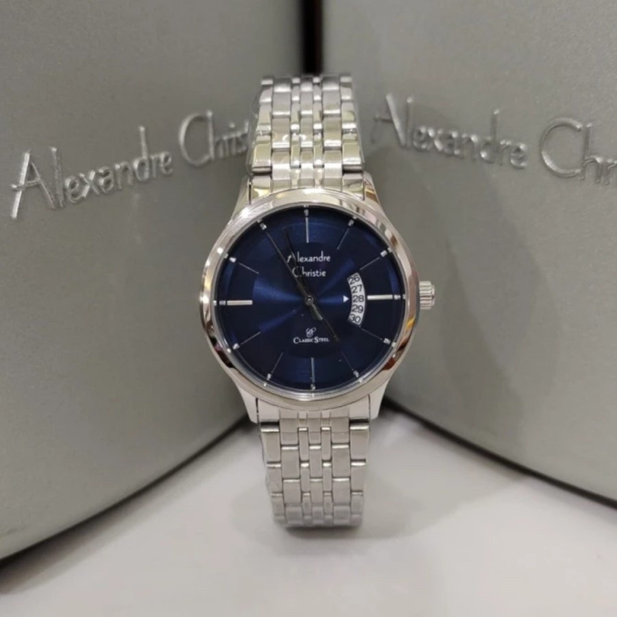 JAM TANGAN WANITA Alexandre Christie 8678 AC 8678 LD - Black Lis Gold