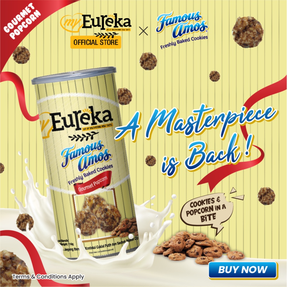 

[Halal] - Eureka Malaysia Popcorn Famous Amos 110 gram