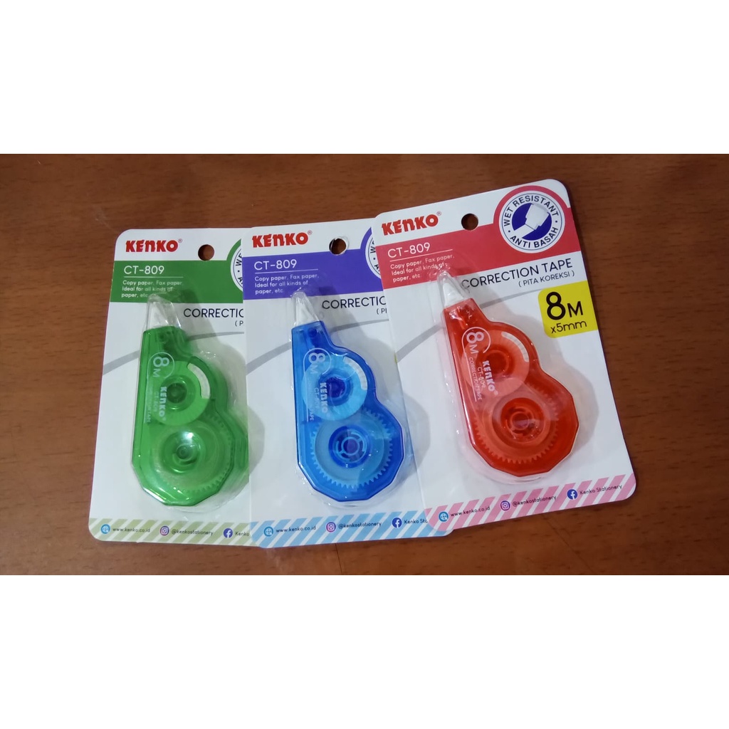 

CORRECTION TAPE/PITA KOREKSI MEREK KENKO CT-809 8MX5MM 1PCS