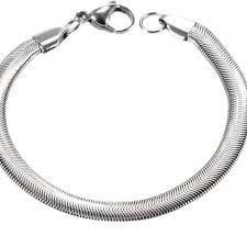Gelang Pria Cowok Rantai Rhodium Silver Putih Perak Rantai Asli laki laki cowo keren anti karat
